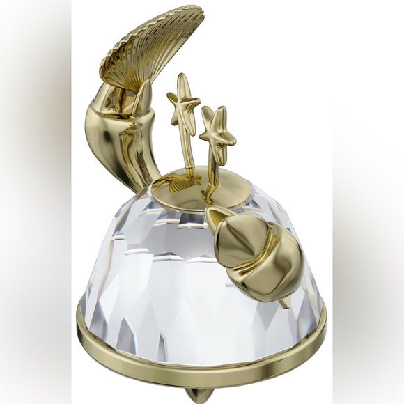 Swarovski Gold and Clear Crystal Crab Figurine - Picture 7 of 14